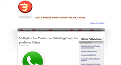 Desktop Screenshot of los3pasosparaimportardechina.com